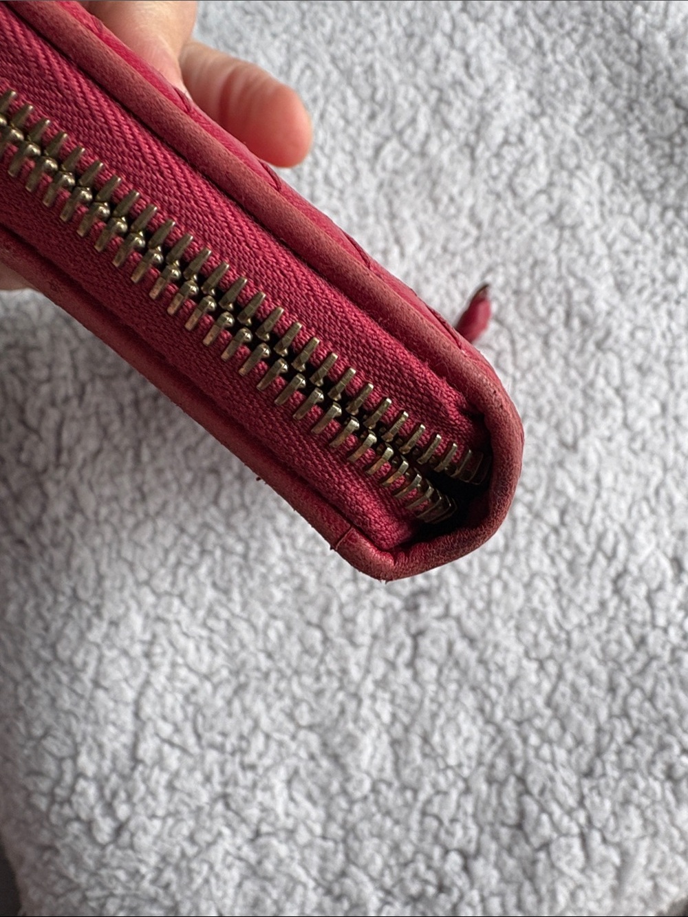 Bottega Veneta Red NAPPA (lambskin) leather INTRECCIATO Zip-Around Long Wallet - Picture 4 of 10
